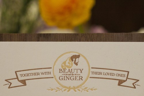 Beauty and the Ginger Letterpress Wedding Invitations-4