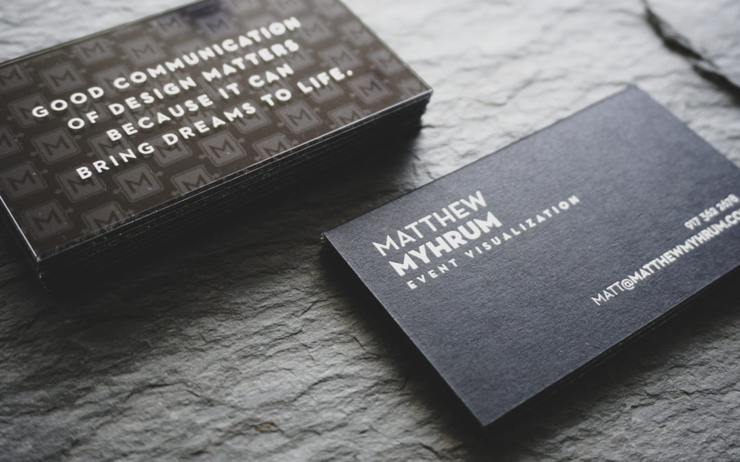Matthew Myhrum | Luxury Acrylic Business Cards